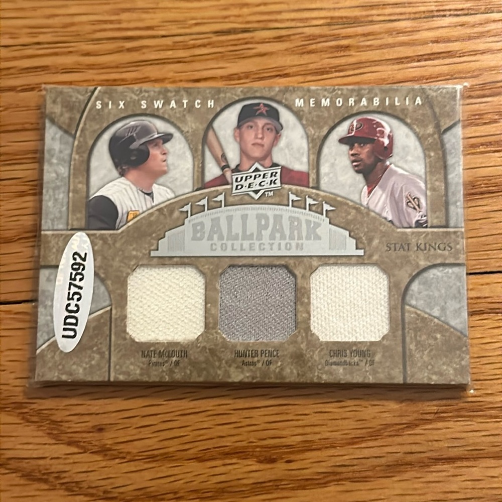 Six swatch memorabilia card